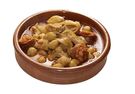 Garbanzos con callos y chorizo, mesón Casa Tía Goya